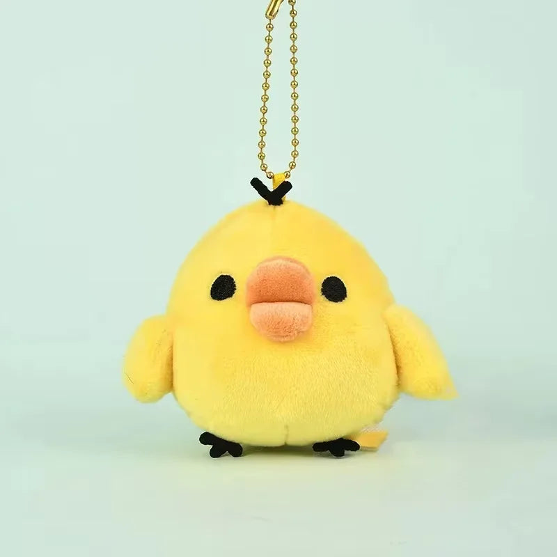 7CM Cute Cartoon Little Yellow Chicken Plushie Soft Animal Chicken Plushie Keychain Backpack Pendant Doll Birthday Gift For Kid