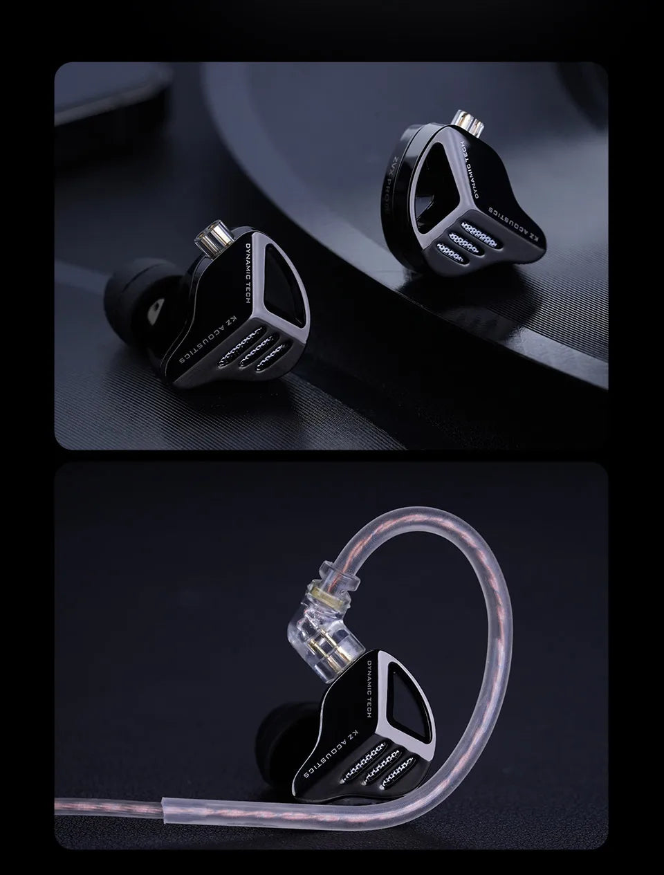 KZ ZVX PRO Dynamic In Ear Earphones HIFI Bass Earbuds Metal Monitor Headphones Sport Noise Cancelling Music Headsets