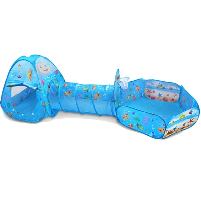 Children Ball Pool Baby Balloon Playpen Portable Kids Tent Ball Pit Crawling Tunnel Kid Playground Yard Room Pool Kids Gifts