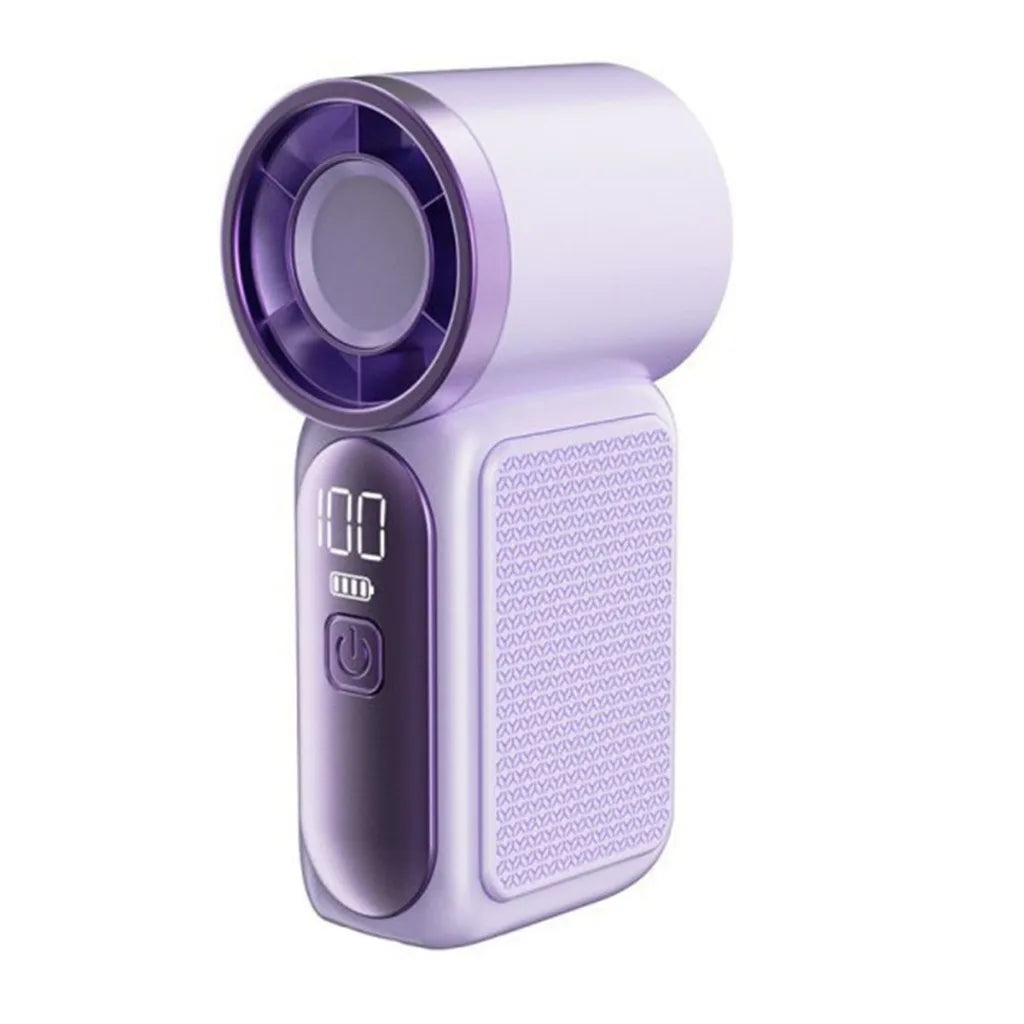 Mini Handheld Fan - Portable Turbo Fan with 100 Wind Speed, 1200mAh & Type-C, - Cooling Blower,Travel,R Cooling Device