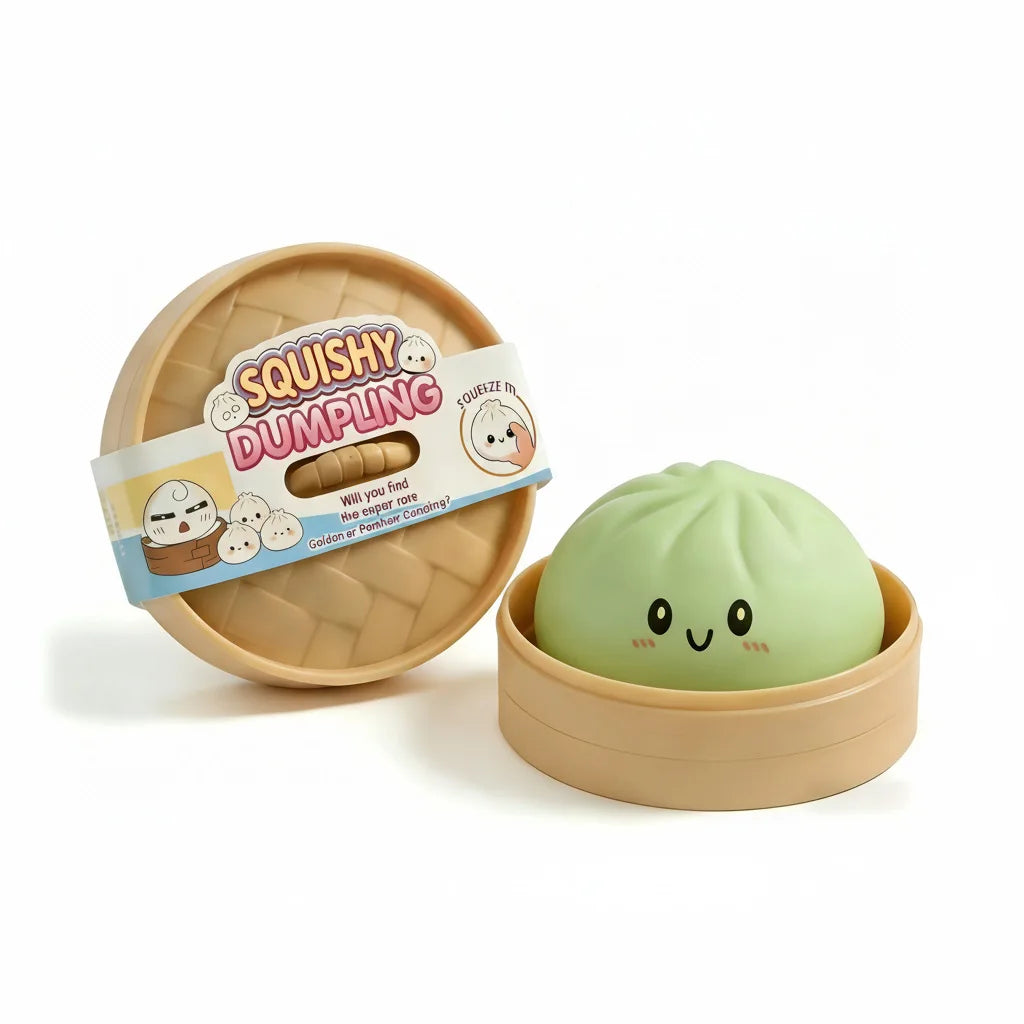 Giant Squishies Dumpling Bun Toy, Slow Rising Glitter Dumpling Stress Ball, Stress Relief Fidget Toy for Home Office Travel toys