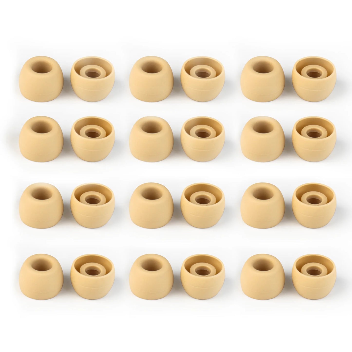 KBEAR 4540 Coffee Silicone Eartips Ergonomically Designed Earcap Optional XS/S/M/L Size and Combination Set Comfortable Earmuffs