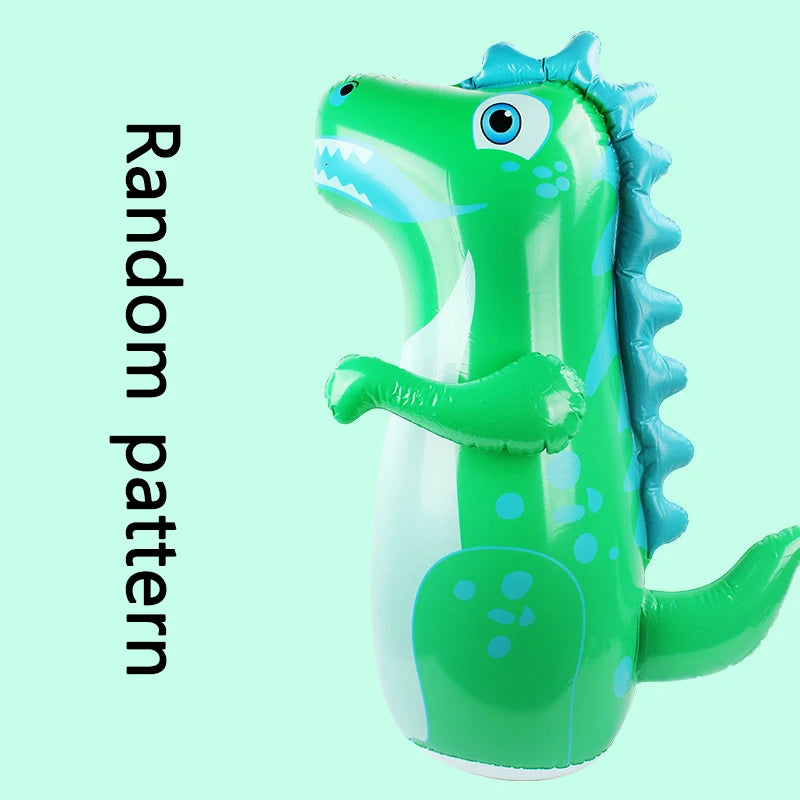 Tumbler Boxing Inflatable Standing Punching Bag Parent Child Toy for Boys Games Sport Dinosaur Model Kids Activity Outdoors Gift