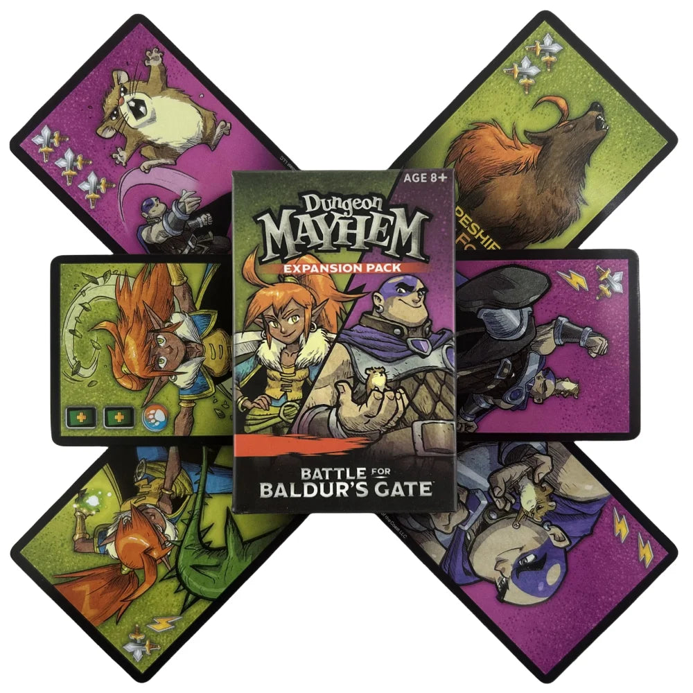 3 Styles Family Fun Board Game Playing Card Dungeon Mayhem Card Game Family Party Board Deck