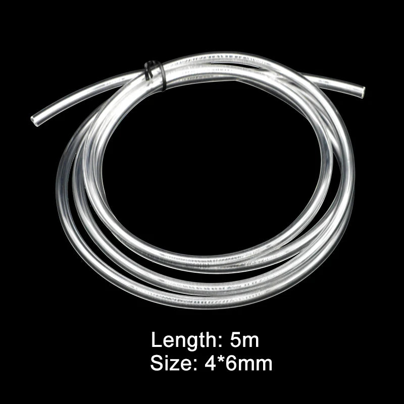 Aquarium CO2 Tube Pipe Oxygen Hose for Fish Tank Plant CO2 Generator Regulator Reactor System Kit Set Accessories PU 4*6mm 2m 5m