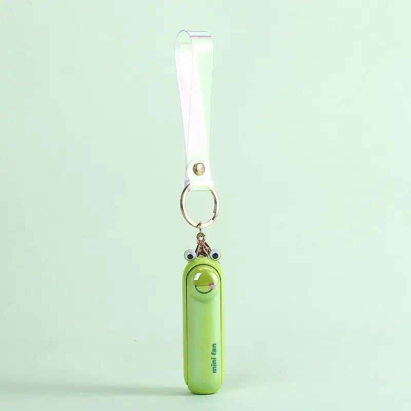 Cute Mini Fan Kipas Portable Hand Fold Bedside Office USB Charge Battery Table Desk Cooling