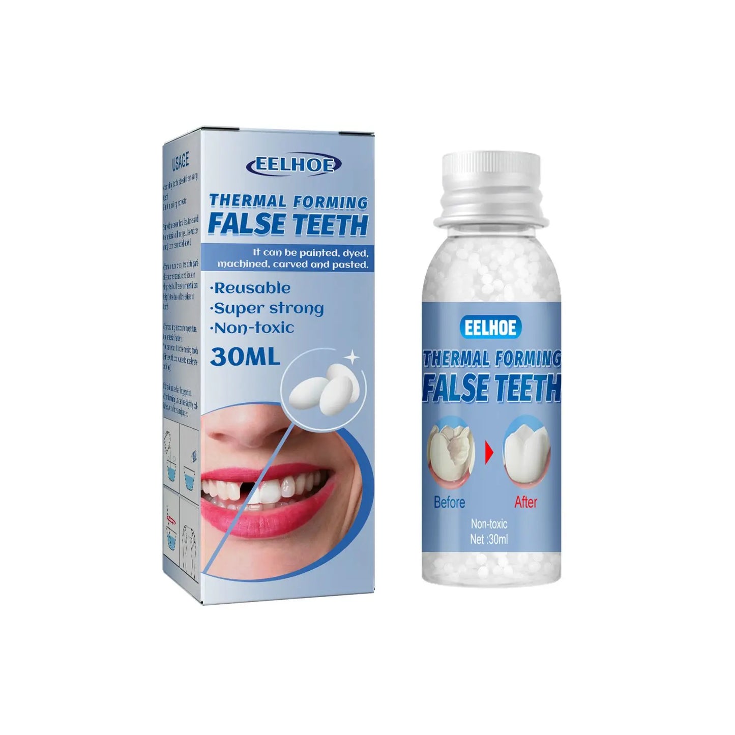 Temporary Teeth Repair Falseteeth Glue Resin Tooth Repair Glue Teeth Gaps Filling False Teeth Solid Glue Safety Dental Supplies