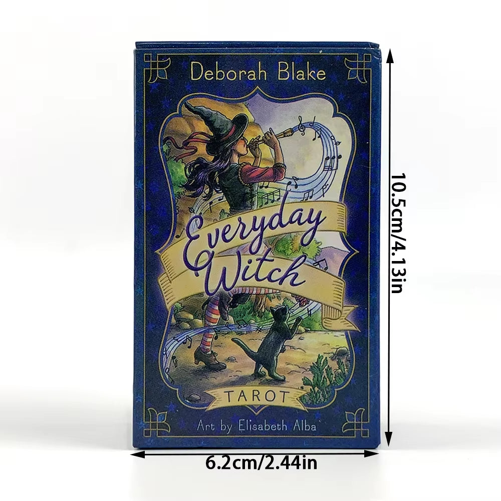 1 Box Everyday Witch Tarot Deck with Guidebook - 78 Card Set, Witchcraft Themed Party Game, Practical Magic Tarot Cards