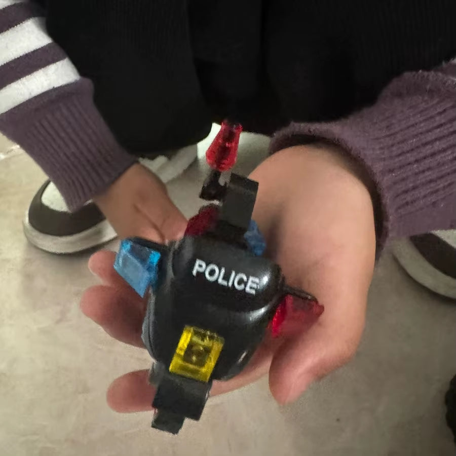 1 Pc City Police SWAT Motorcycle Model Building Blocks DIY Model Building Blocks Bricks Children'S Toys 6+