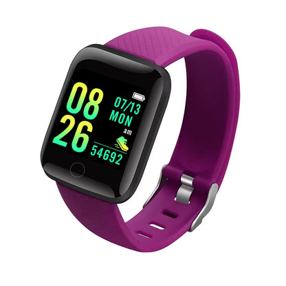 Smart Watch Sport Wristband Fitness Monitoring Track Heart Rate Call and Message Remind Men Smartwatch Woman 116 plus Clock D13