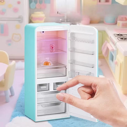 Mini Fridge Surprise Ball Mini Brands Miniature Figure Delicious Food Mystery Blind Box Toy Collectible Ornaments Kids Gifts