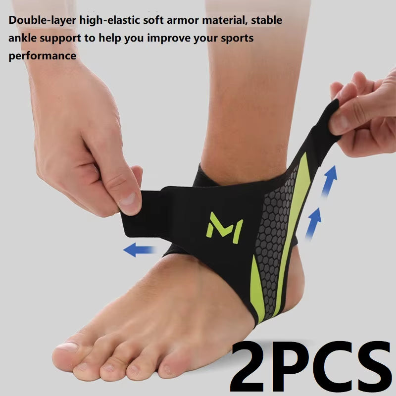 1-2PCS Bandage Ankle Protector Foot Support for Pain Plantar Fasciitis Night Splint Ankle Protector Soccer Compression Anklet
