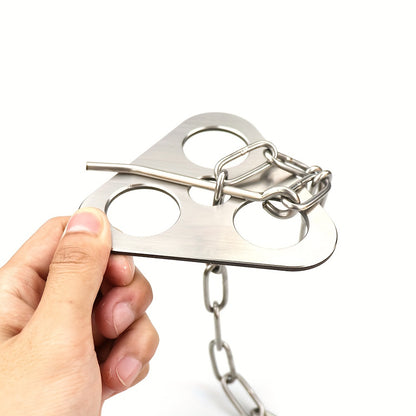 Portable Detachable Outdoor Barbecue Tripod Hanging Rack Stainless Steel Camping Campfire Grill Pot Triangle Stand Set
