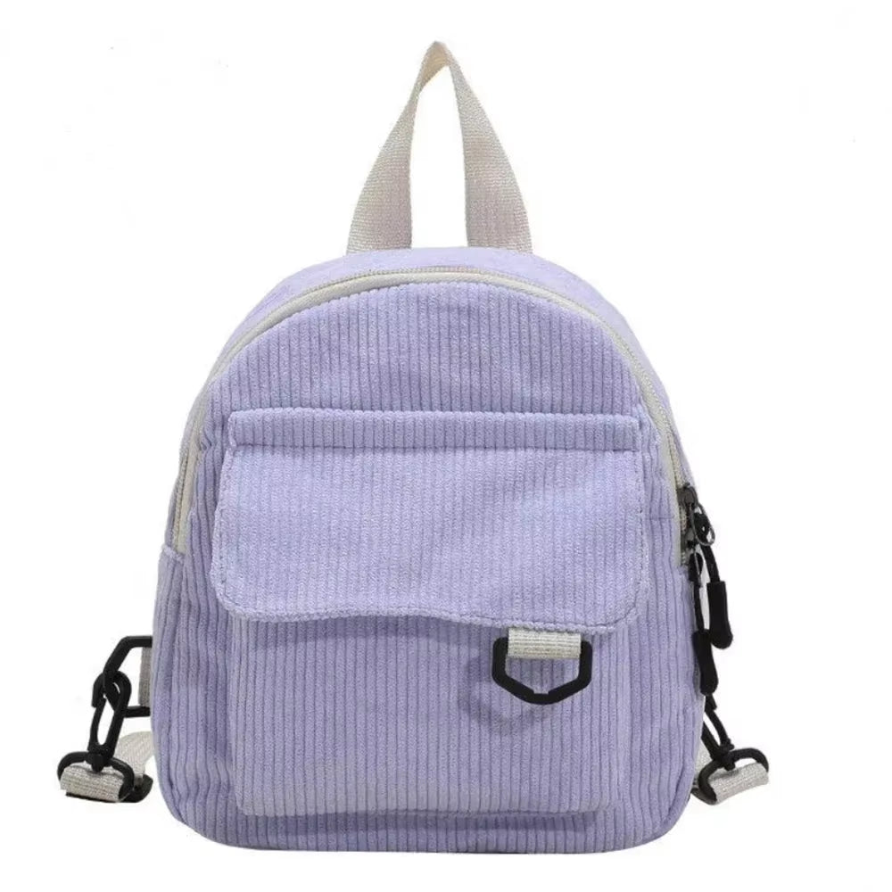 Women'S Casual Mini Solid Color Backpack, Compact, Simple, Durable, Suitable for Travel