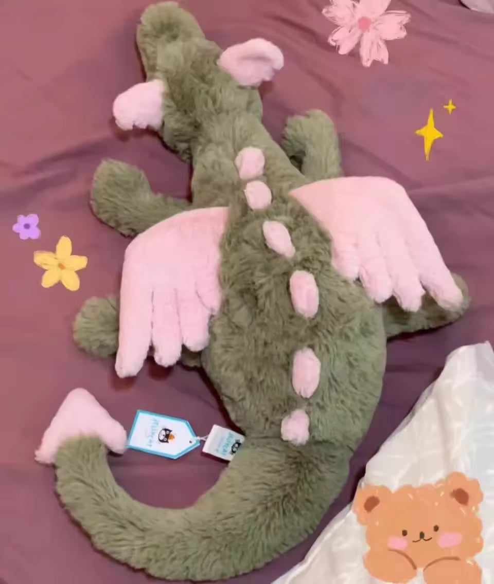 Original  Cat 60Cm Matcha Cherry Dragon Baby Doll Bedroom Pillow Cat and Dog Play with Plush Toys Pet Holiday Gift