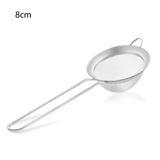 Stainless Steel Sieve Fine Mesh Filter Slotted Spoon Kitchen Accessories for Cooking Baking Oil Flour Strainer Sifter