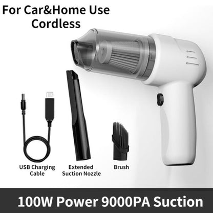 120W 6000Pa/9000Pa 3 in 1 Car/Home Wireless Handheld Vacuum Cleaner Compressor Inflator