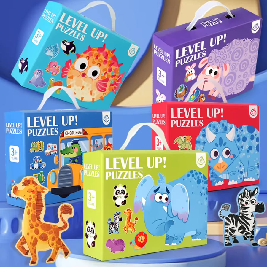 Six in One Handheld Gift Box Puzzle for 3-6 Year Old Children'S Puzzle Toys Children'S Birthday Gift Sharing Creative Benefits