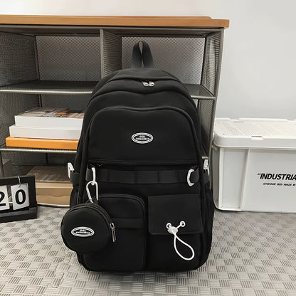 Simple Large Capacity Sports Travel Backpack Junior High School Leisure Backpack Tutorial Bag