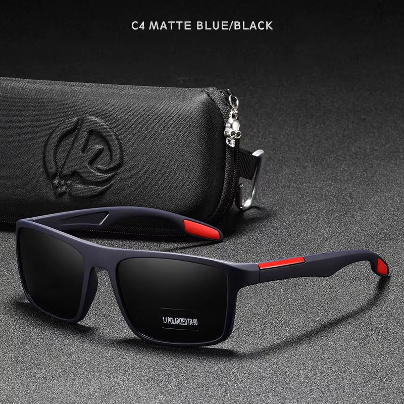 Rectangular Ultra Light Sports Sunglasses Men Polarized TAC 1.1Mm Thickness Lens Driving Sun Glasses Women Cat.3