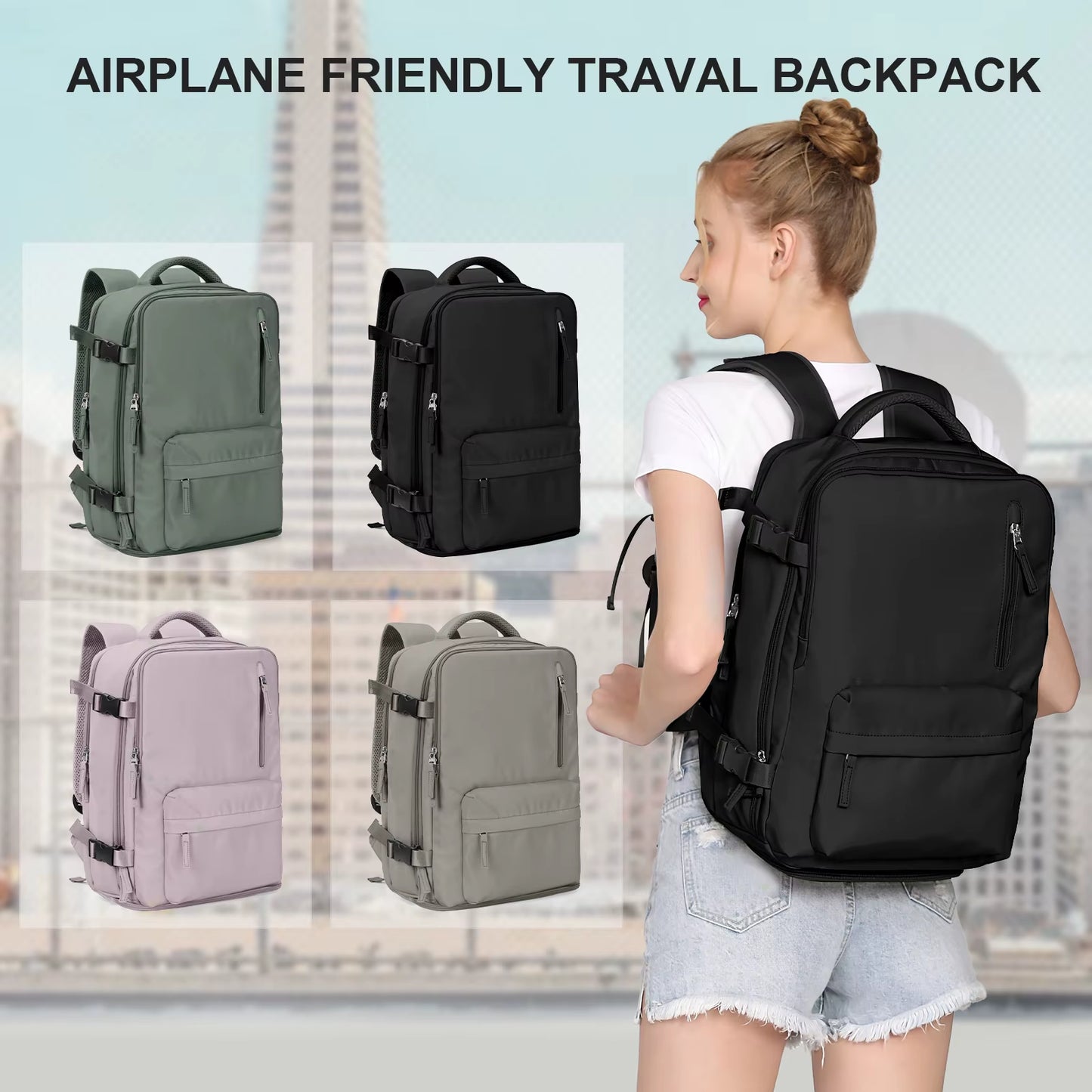 Women Backpack Travel Cabin Airplane Wizzair 40X30X20 Backpack Travel Cabin Hand Luggage Handbag Mens Backpack Notebook Backpack