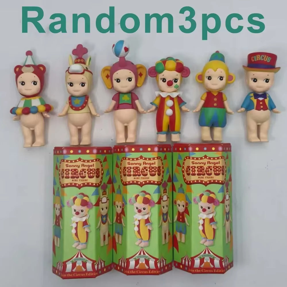 Sonny Angel Circus Series Blind Box Action Figures Cute Mysterious Surprise Toy Anime Model Doll Child Christmas Gift