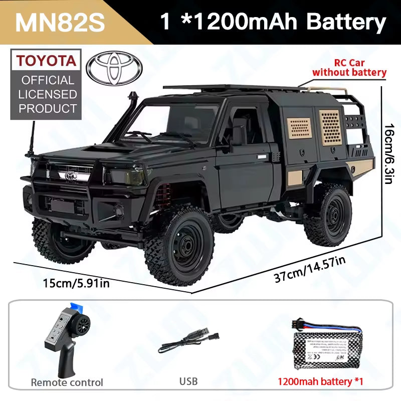 ZWN MN82 MN82S LC79 1/12 Full Scale RC Pickup Short Truck 4WD Remote Control Climbing Off-Road Car Toys for Kids Christmas Gifts