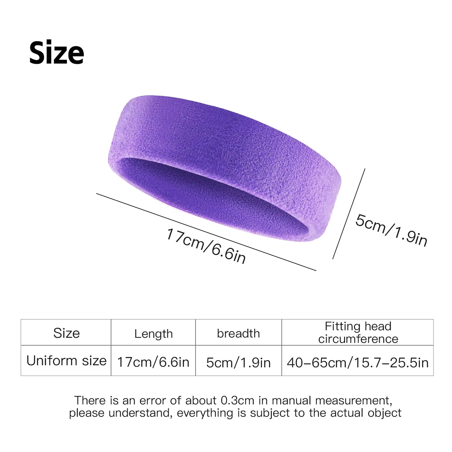 1 PC Towel Cloth Headband Sweat Bandage Sport Head Hair Band Workout Tennis Fitness Jog Basketball Running Sweatband Women Men