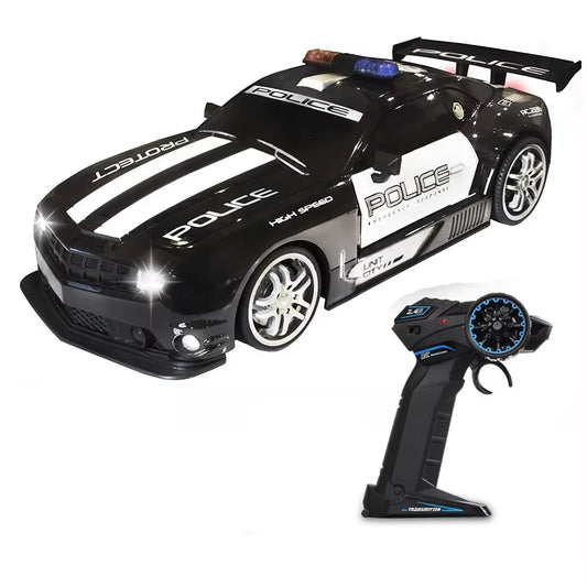 1/12 RC Police Racing Car 2.4G Radio Control Cars Toy with Lights Drift Vehicle Toys for Boys Girl Kids Children Birthday Gifts