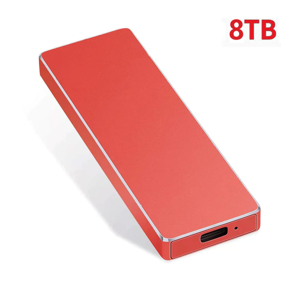 New Alloy Mini Slim SSD Hard Drive High Speed Mobile Solid State Drive 2TB 8TB 16TB Large Capacity Hard Disk External USB 3.1