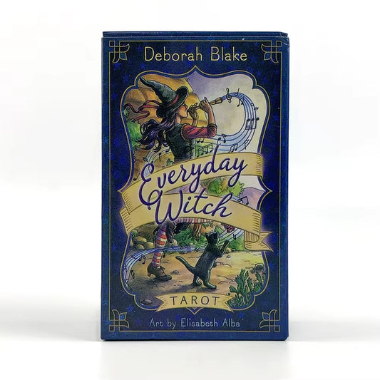 1 Box Everyday Witch Tarot Deck with Guidebook - 78 Card Set, Witchcraft Themed Party Game, Practical Magic Tarot Cards