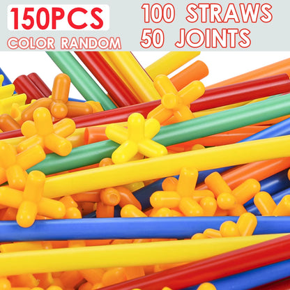 Yiqu Soft Straw Magic Smart Stick Building Block Construction Puzzle Diy Home School Children'S Toy Construction Puzzle Hallowee