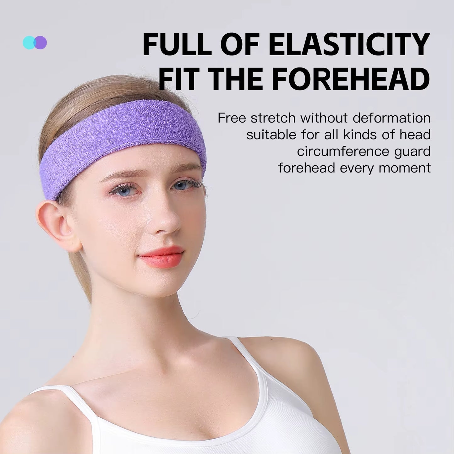1 PC Towel Cloth Headband Sweat Bandage Sport Head Hair Band Workout Tennis Fitness Jog Basketball Running Sweatband Women Men