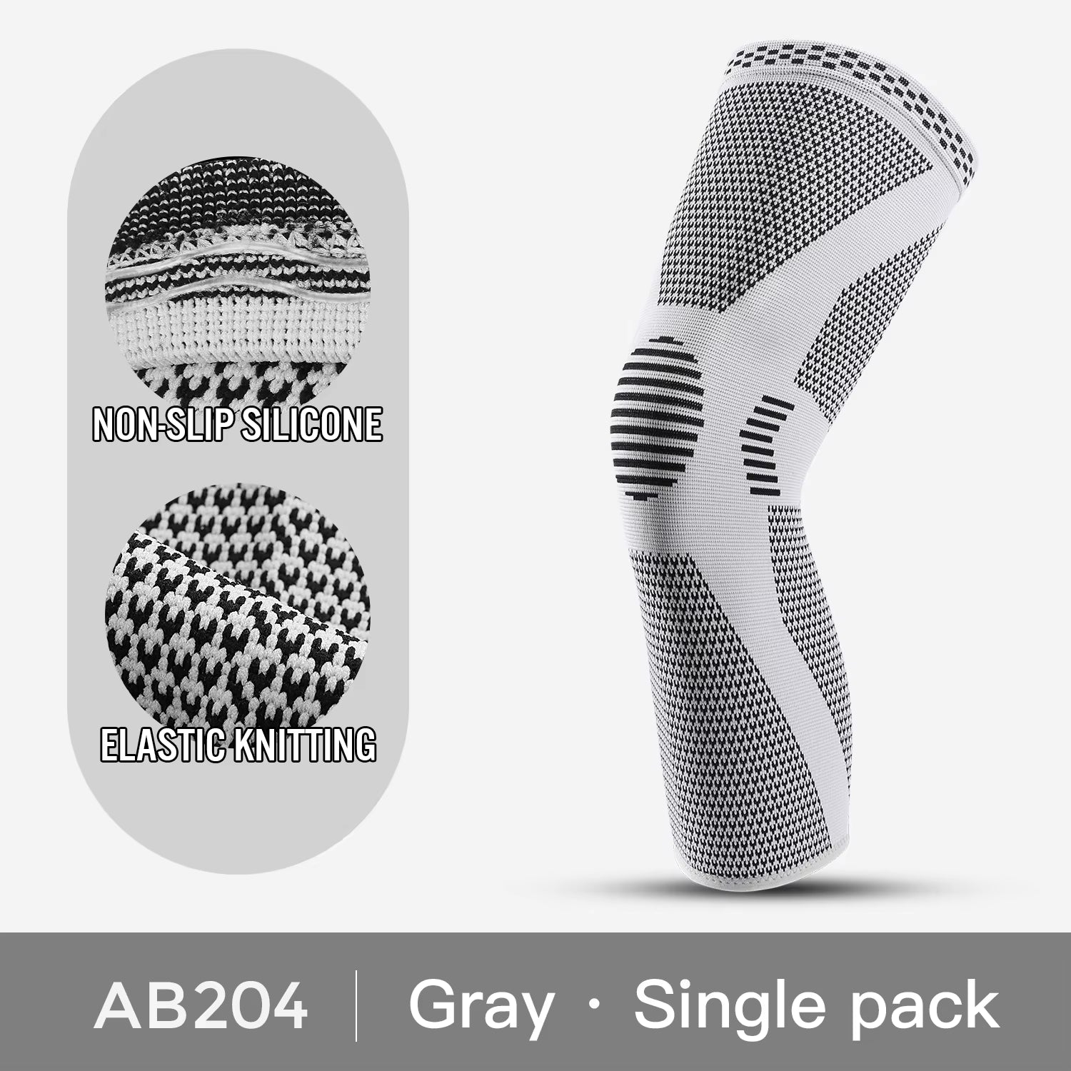 1 Piece of Compressed Knee Support Sleeve, Elastic and Breathable Knee Pad, Support Knee Pad, Gym Sports Protector, Basketball A