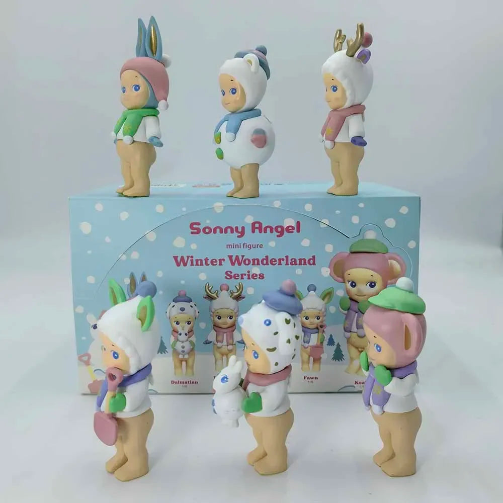 Sonny Angel Blind Box Winter Wonderland Series Mini Anime Figures Ornaments Dolls Fans Children Christmas Birthday Gift