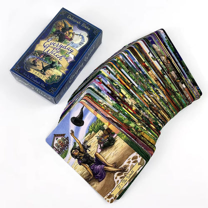 1 Box Everyday Witch Tarot Deck with Guidebook - 78 Card Set, Witchcraft Themed Party Game, Practical Magic Tarot Cards