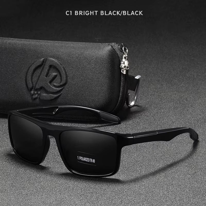 Rectangular Ultra Light Sports Sunglasses Men Polarized TAC 1.1Mm Thickness Lens Driving Sun Glasses Women Cat.3