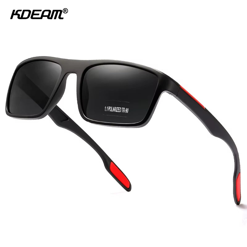 Rectangular Ultra Light Sports Sunglasses Men Polarized TAC 1.1Mm Thickness Lens Driving Sun Glasses Women Cat.3