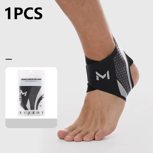 1-2PCS Bandage Ankle Protector Foot Support for Pain Plantar Fasciitis Night Splint Ankle Protector Soccer Compression Anklet