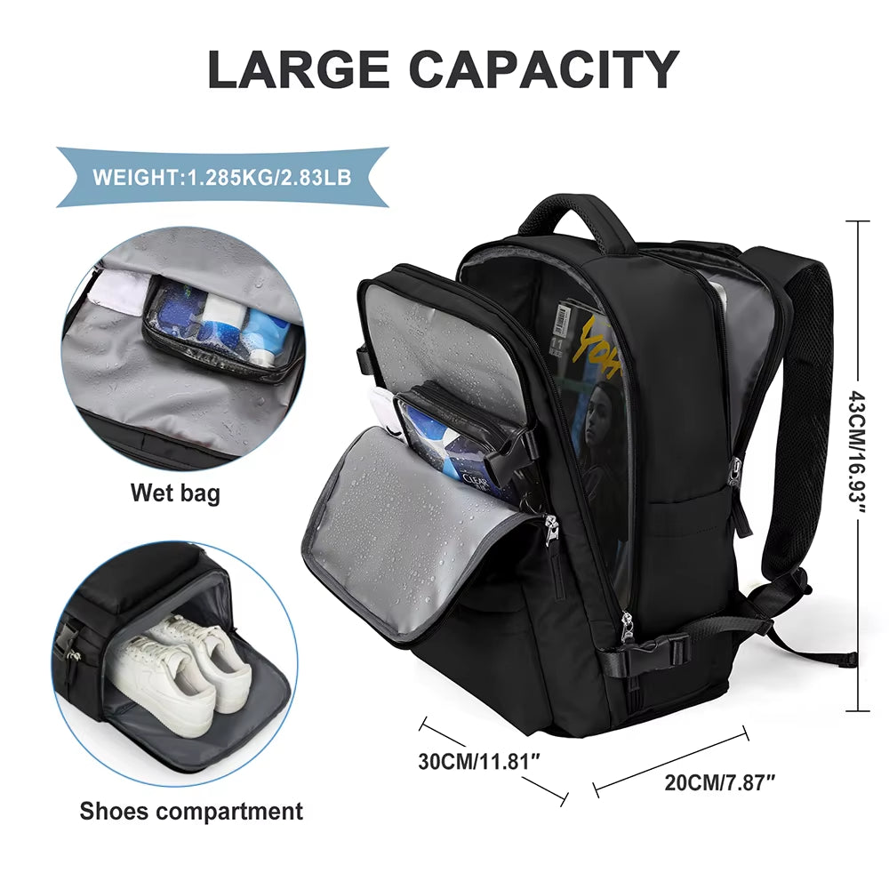 Women Backpack Travel Cabin Airplane Wizzair 40X30X20 Backpack Travel Cabin Hand Luggage Handbag Mens Backpack Notebook Backpack