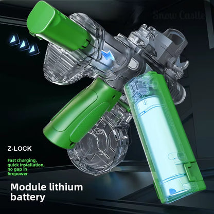 Simulated Firing and Recoil Electric Water Gun Toys Children Automatic Sensor Lights Water Pistol Outdoor Beach Kids Toy Gift