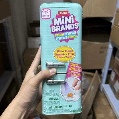 Mini Fridge Surprise Ball Mini Brands Miniature Figure Delicious Food Mystery Blind Box Toy Collectible Ornaments Kids Gifts
