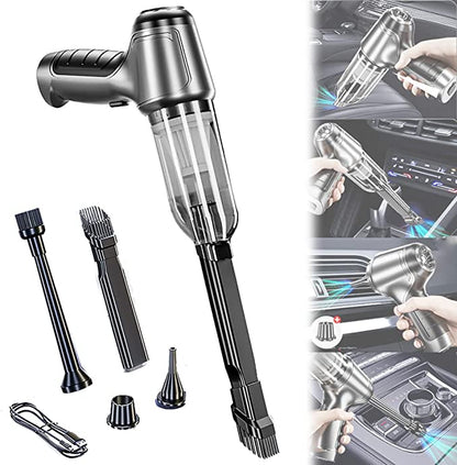 120W 6000Pa/9000Pa 3 in 1 Car/Home Wireless Handheld Vacuum Cleaner Compressor Inflator