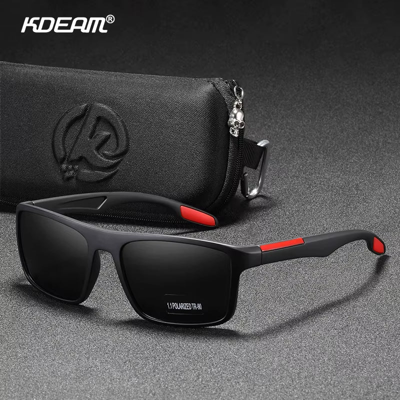 Rectangular Ultra Light Sports Sunglasses Men Polarized TAC 1.1Mm Thickness Lens Driving Sun Glasses Women Cat.3