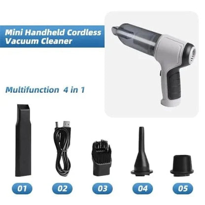 120W 6000Pa/9000Pa 3 in 1 Car/Home Wireless Handheld Vacuum Cleaner Compressor Inflator