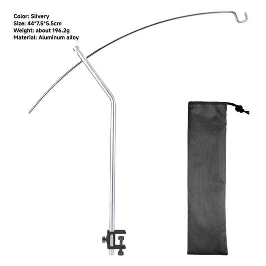 WESTTUNE Outdoor Lamp Stand Hook 360° Full Space Adjustment Lamp Pole Stand Portable Folding Camping Lantern Stands for Picnic