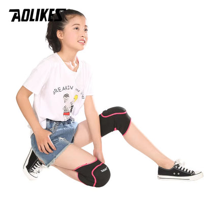 1 Pair Kids Thick Sponge Knee Support Dance Volleyball Tennis Knee Pads Sport Gym Kneepads Children Knee Protection