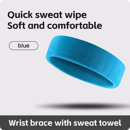1 PC Towel Cloth Headband Sweat Bandage Sport Head Hair Band Workout Tennis Fitness Jog Basketball Running Sweatband Women Men