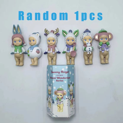 Sonny Angel Blind Box Winter Wonderland Series Mini Anime Figures Ornaments Dolls Fans Children Christmas Birthday Gift
