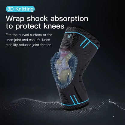 1 Pc Elastic Breathable Compression Knee Support Sleeve for Basketball Running Cycling